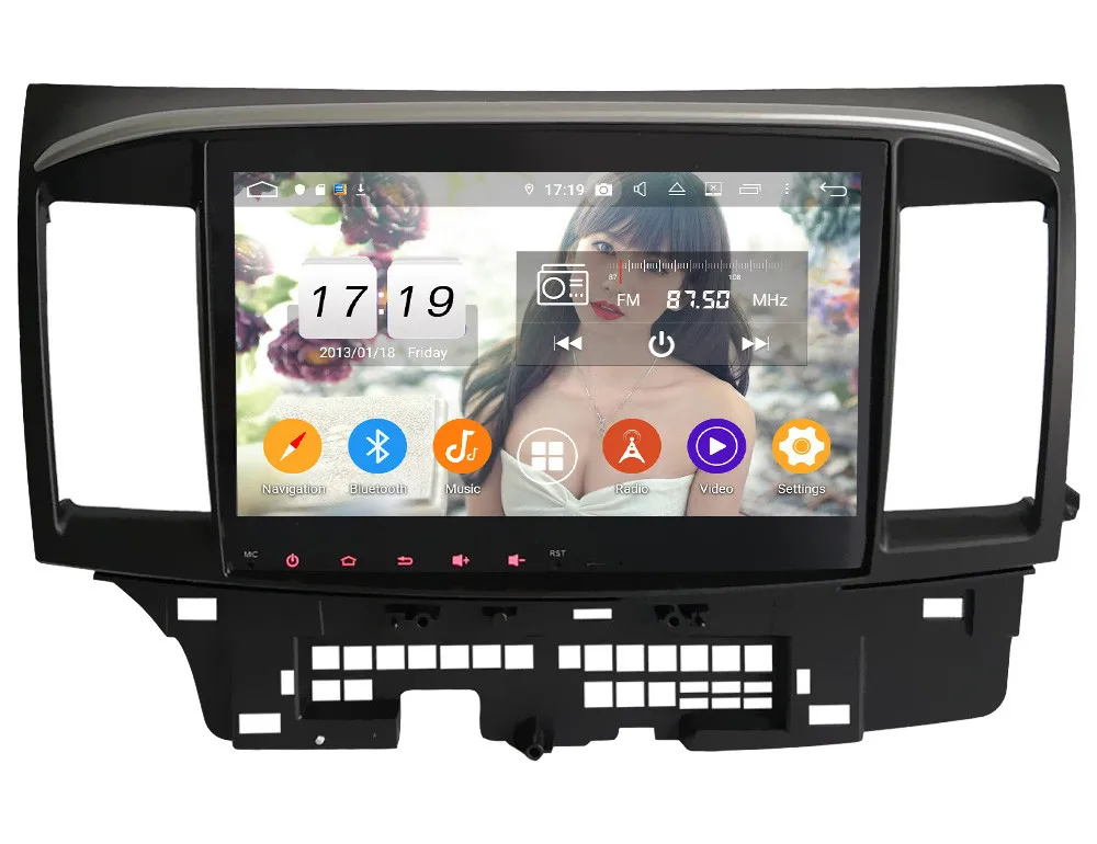 Klyde 10," ips 4G Android 9 Восьмиядерный 4 Гб ОЗУ 64 Гб ПЗУ DSP BT автомобильный DVD мультимедийный плеер стерео для Mitsubishi Lancer 2006