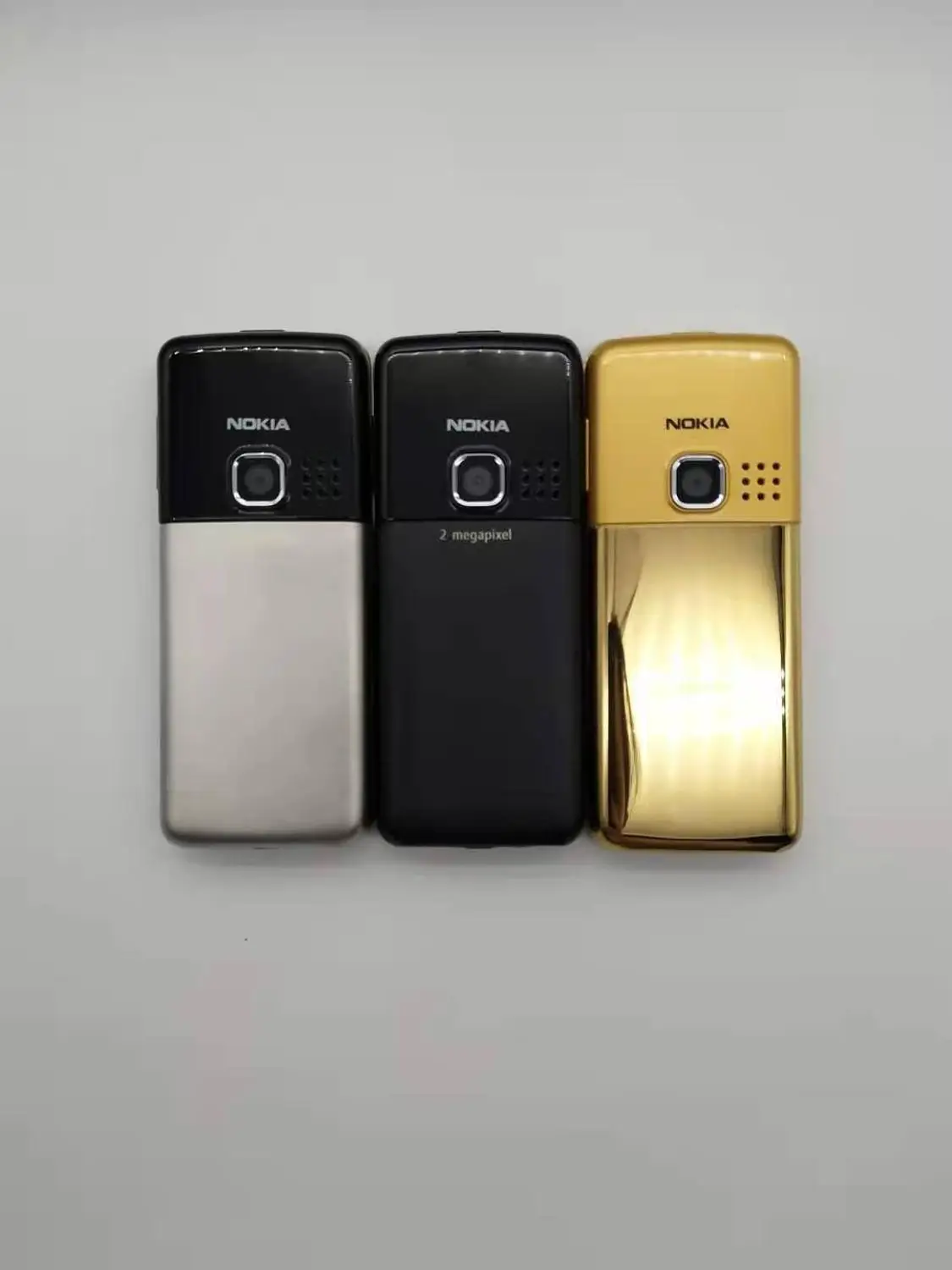 Original Nokia 6300 Mobile Phone Classic Cellphone 6300 Gold & One year warranty & Russian Keyboard