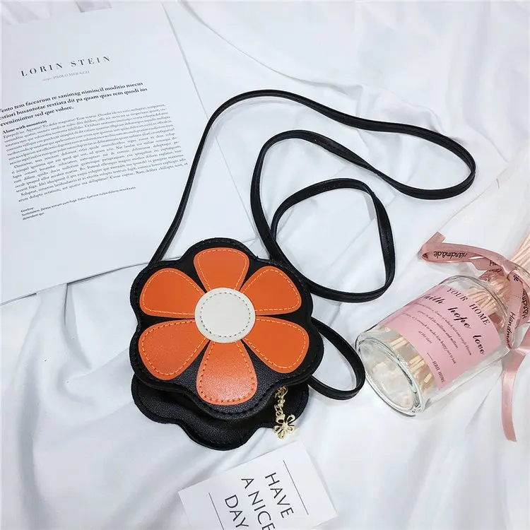 Кошелек сумка-кошелек из искусственной кожи для девочек; Детская сумка на одно плечо; маленький кошелек для монет; Кошелек для мелочей; детская сумка; кошелек для младенцев - Цвет: Оранжевый