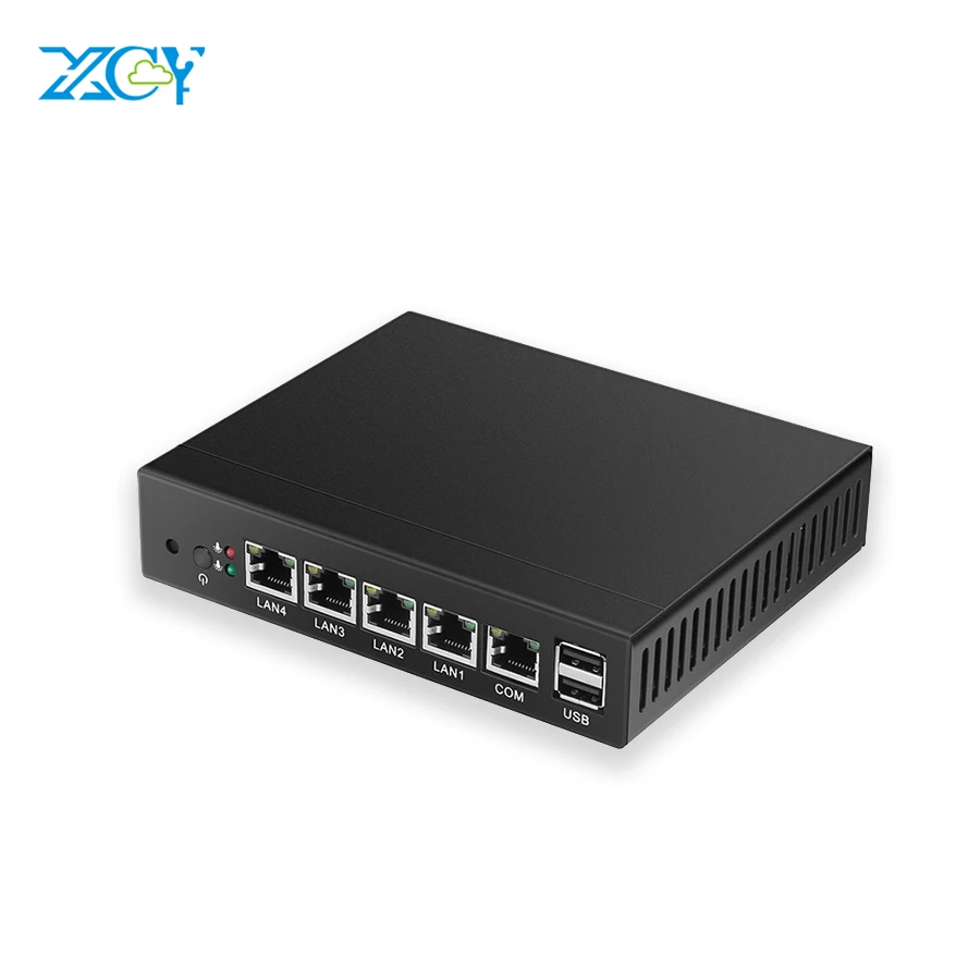 XCY распродажа Мини ПК Celeron J1900 4 * Gigabit Ethernet LAN Pfsense Ubuntu брандмауэр маршрутизатор