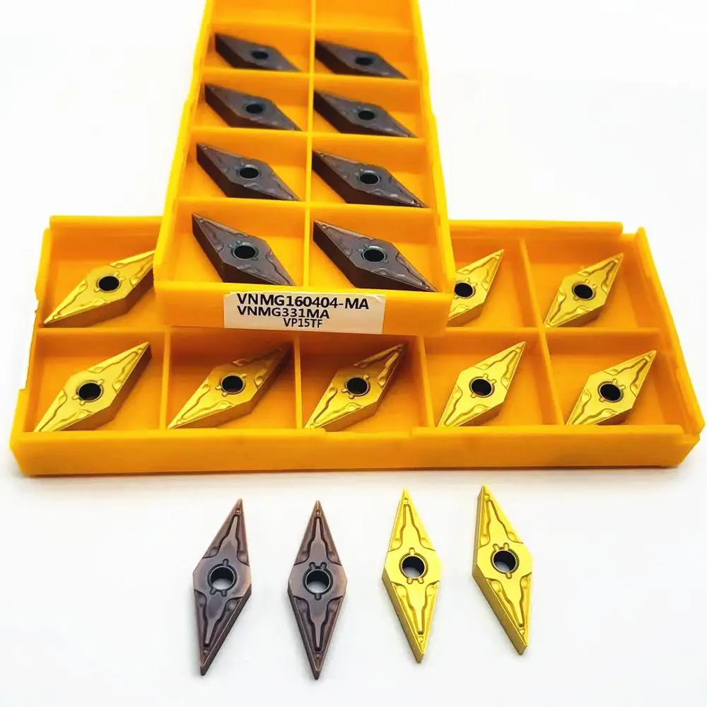 

10PCS VNMG160404 MA UE6020 external turning tool carbide insert VNMG 160404 VP15TF CNC machine tool indexable tool