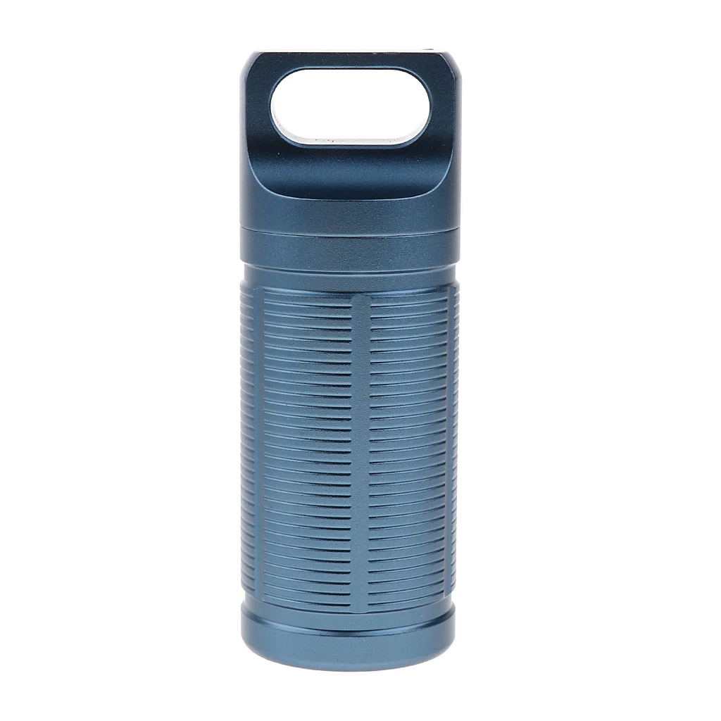 Waterproof Outdoor Portable Aluminum Alloy Pill Box Case Medicine Holder Container