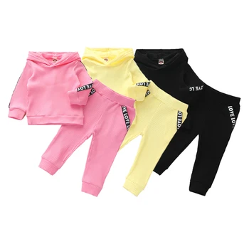 

0-4Years Baby Girl Autumn Clothing Set Long Sleeve Hoodie Sweatershirt Pants Cotton Soft Sport Outfit