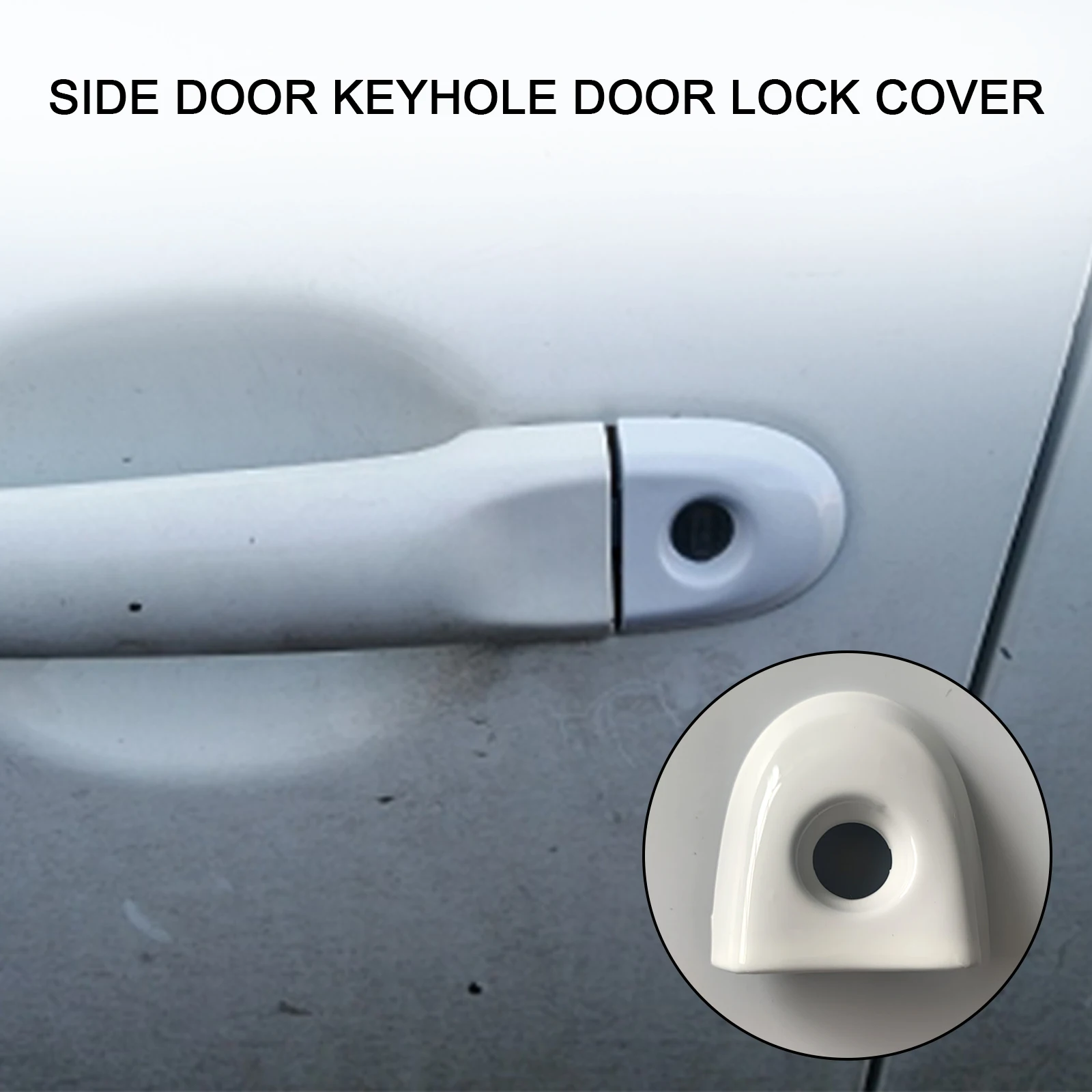 Door Lock Cover with Key Hole, Fit para Nissan Juke e Micra Drivers