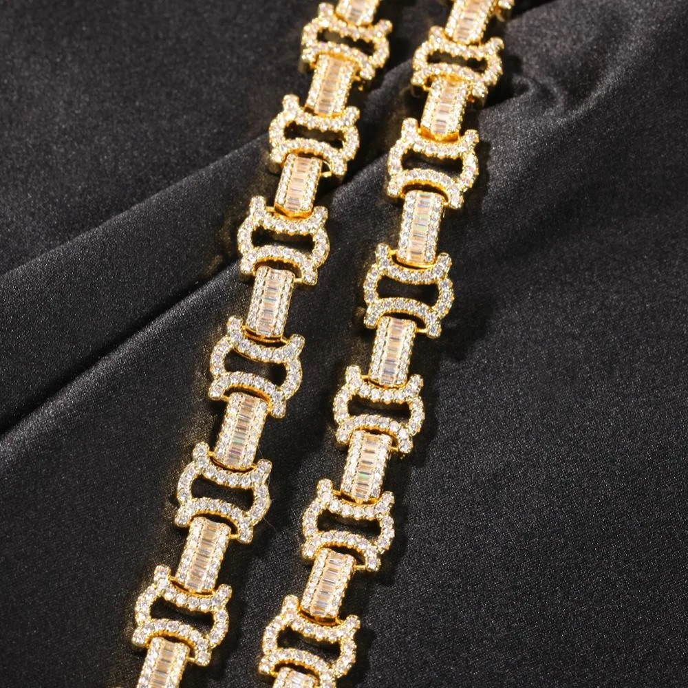 Uwin 12.5mm Byzantine Chain CZ Link 