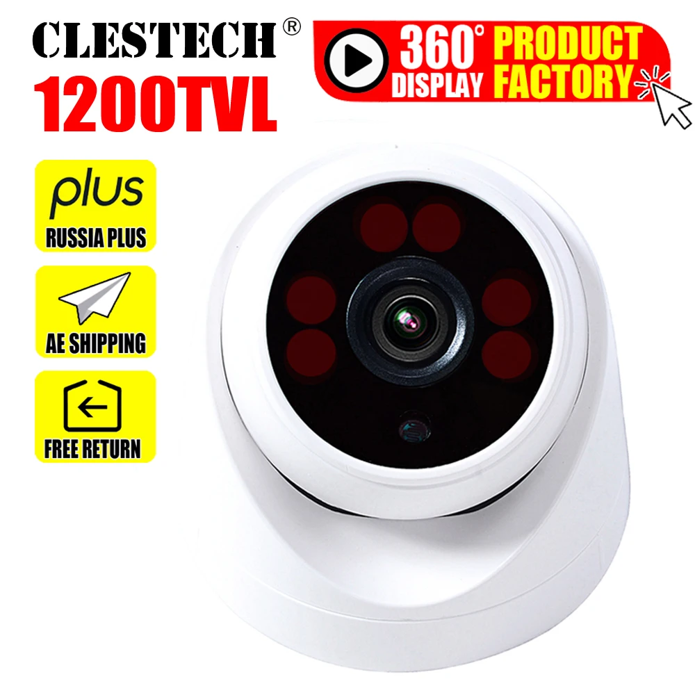 11 Большая распродажа купольная HD-камера безопасности cmos 1200TVL невидимое ночное