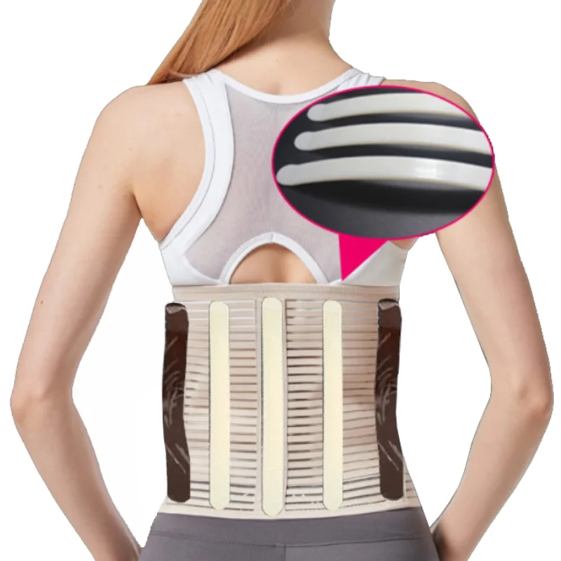 Breathable Steel Plate Corset Lumbar Back Support Belt Unisex Posture Corrector Pain Orthopedic Devices And Supports | Спортивные