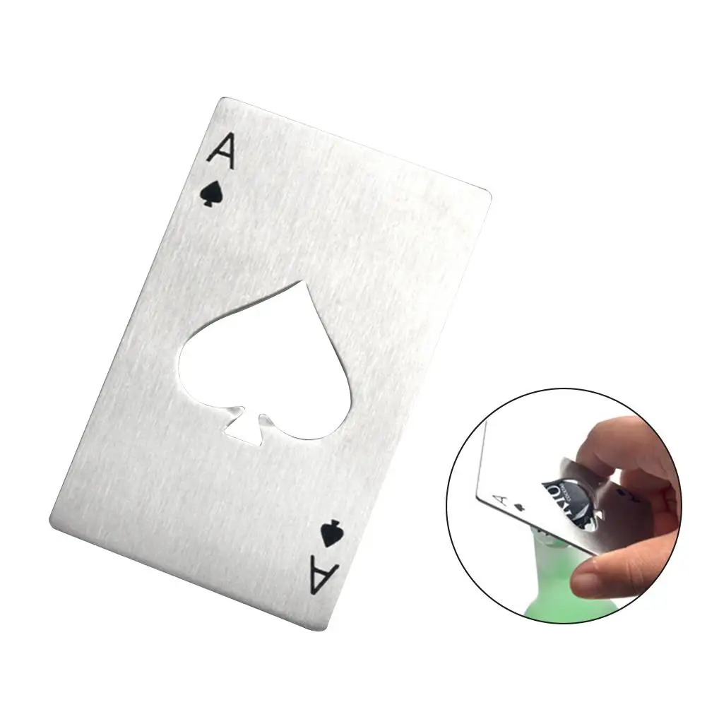 Креативная карточка в форме покера открывалка для бутылок из нержавеющей стали
