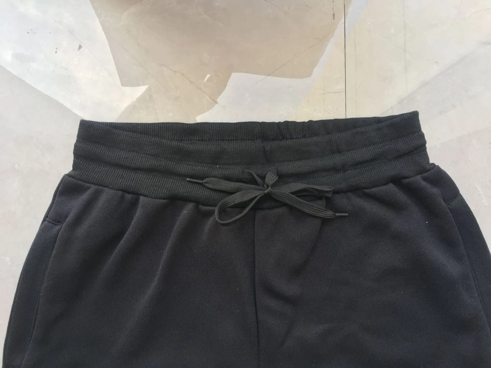 Olevo/новые хлопковые мужские комплекты одежды однотонные топы с короткими рукавами, спортивный костюм Длинные спортивные штаны, повседневные тонкие спортивные комплекты из 2 предметов