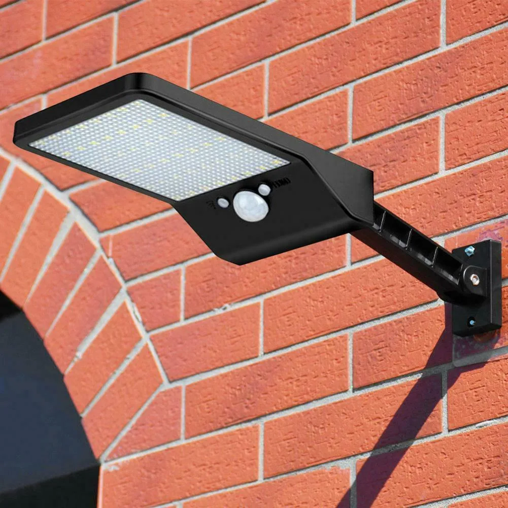 Newly Outdoor 48 LEDs Solar Light PIR Motion Sensor Waterproof Wall Lamp with Remote Control Garden Patio VA88