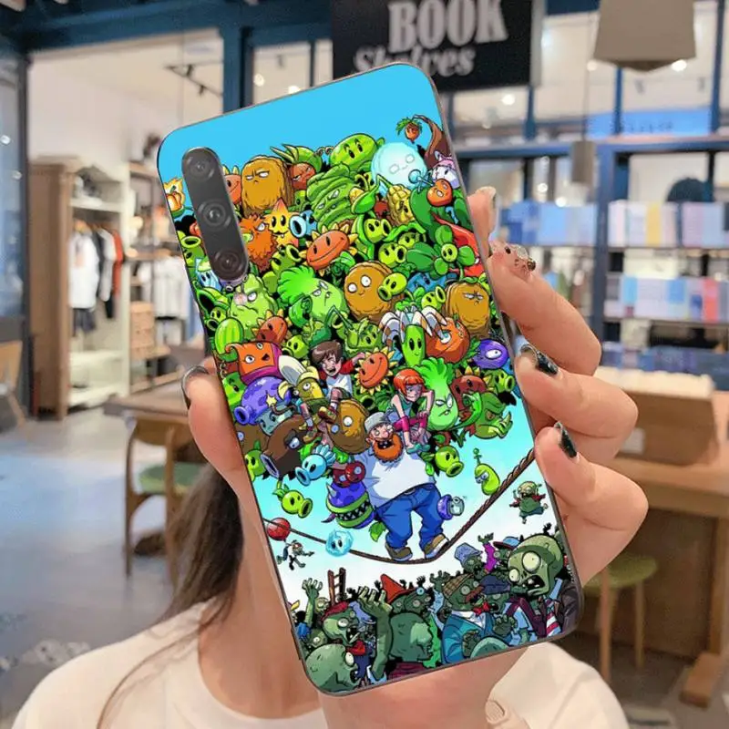 Мягкий резиновый чехол из ТПУ для телефона с растениями против Зомби Huawei Nova 6se 7 7pro
