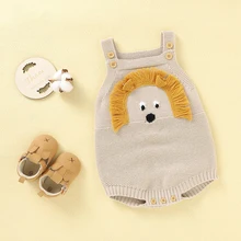 

LZH Cute Cartoon Sling One-Piece Clothing For Newborn Baby Jumpsuit 2022 New Toddler Girls Romper Summer Baby Boys Bodysuit 0-2Y