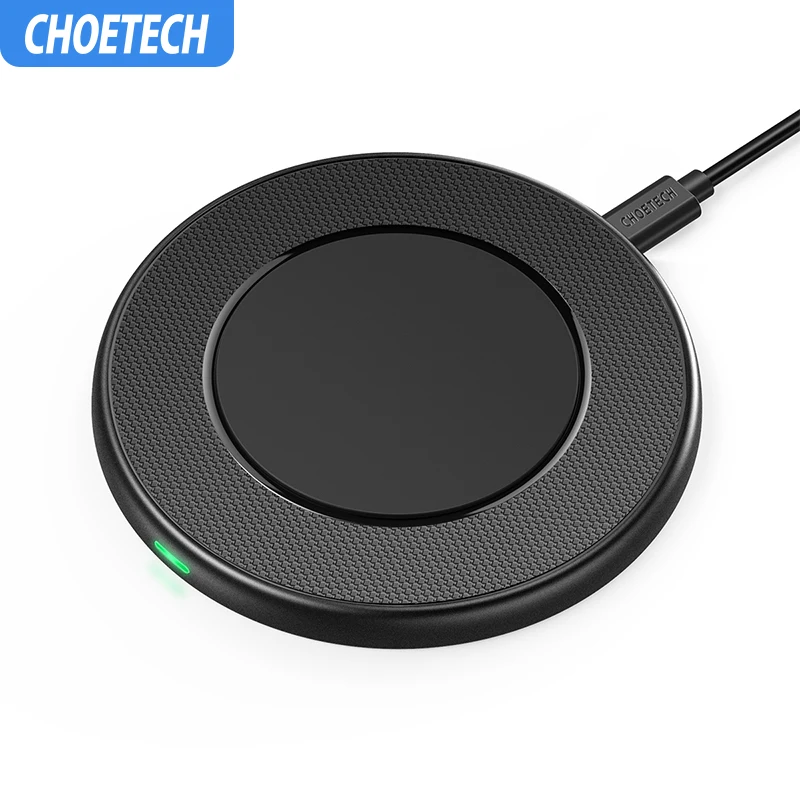 

CHOETECH 10W fast wireless charger pad for Samsung S10 S9 iPhone X XS MAX XR 8 Plus for Xiaomi 9 Huawei P30 pro Wireless Charger
