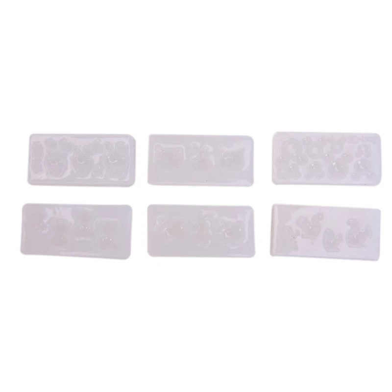 

UV Resin Jewelry Liquid Silicone Mold Animal Rabbit Bear Heart Resin Mold For DIY Jewelry Nail Art Mold