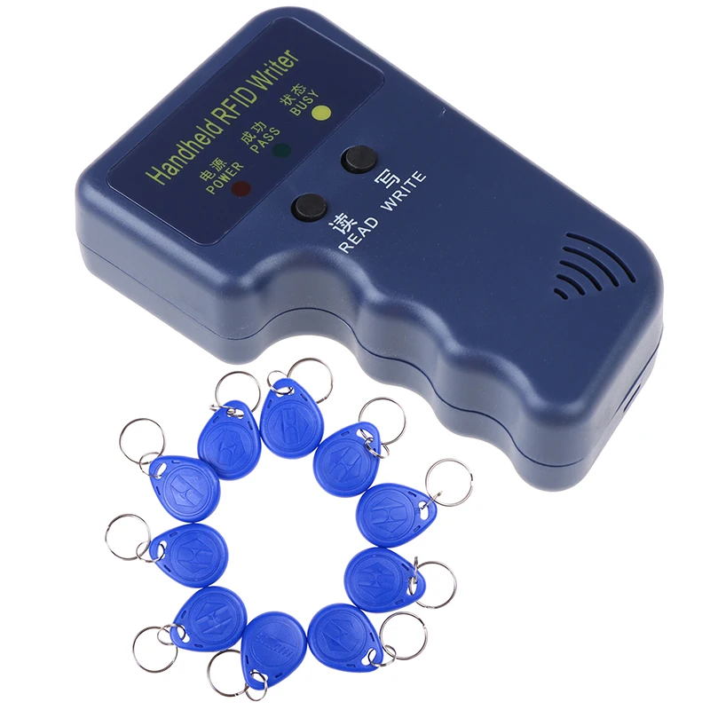 Ручной rfid-писатель/копир/ридеры/Дубликатор с 10 идентификационными метками 125 кГц