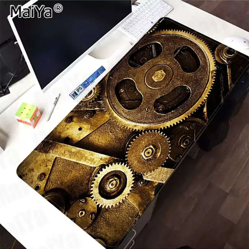 Maiya Нескользящие PC шестерни Механическая техника Металл Прочный резиновый коврик для мыши коврик большой коврик для мыши клавиатуры коврик