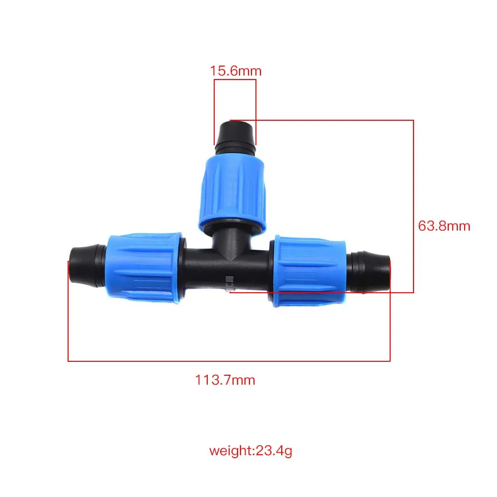 PKYDRIP 16mm tape connector lock drip irrigation system tube farm Hose Connector | Дом и сад