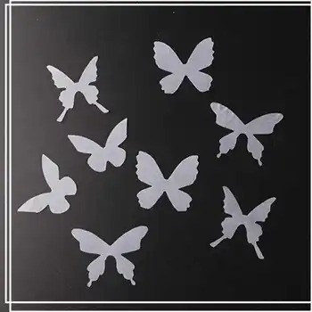 

200pcs Single Layer White Butterfly DIY Hair Pin Making Ethereal Tulle Butterfly For Wedding Dress Garment Clothes Decoration