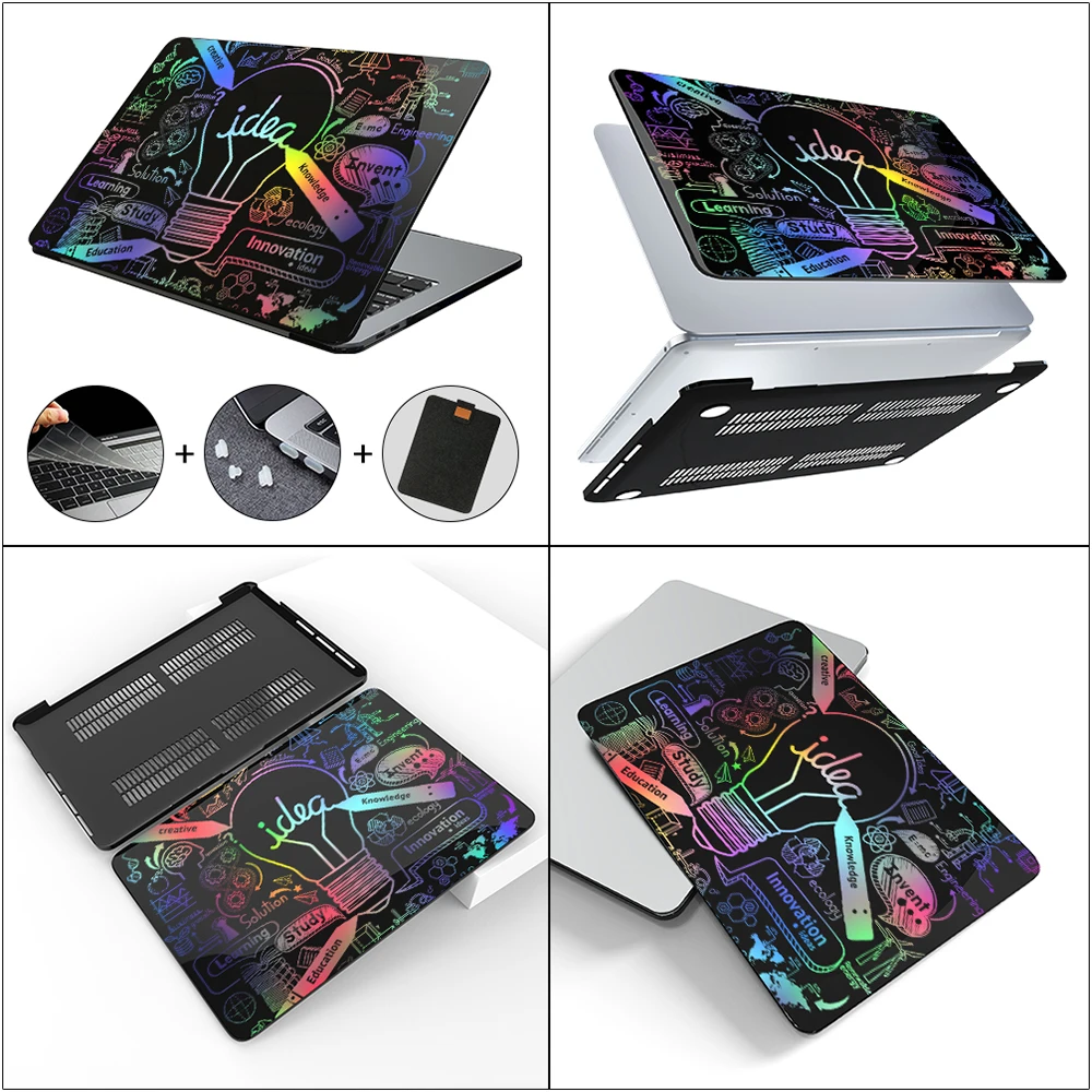 Sanmubaba 2023 Case para Macbook Air 13 m1 13.6 m2 Impressão a Laser Capa para Notebook Macbook Pro 13 Touch id A2338 A2337 A1932 A2681 - Imagem 6