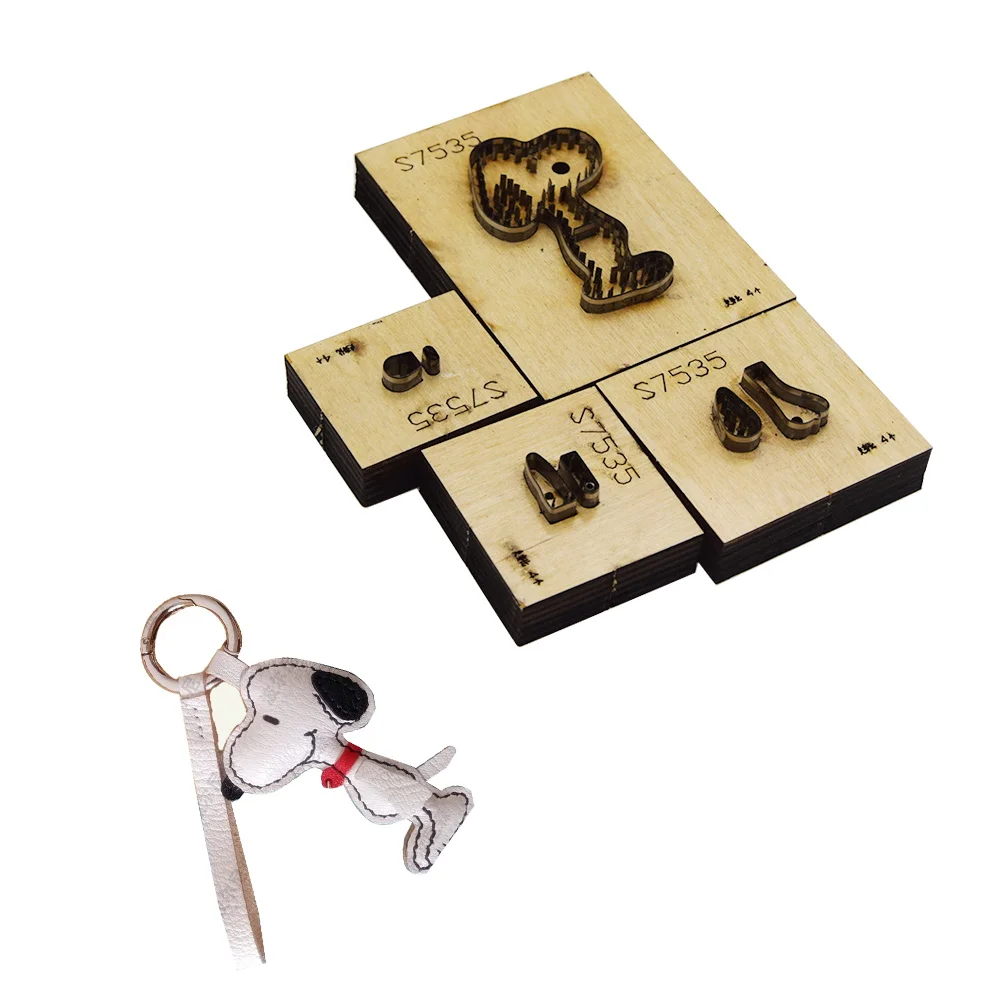 

Leather Key Pendant Cut Dies Diy Handmade Japanese steel Wooden Cutting Die Making Decor Supplies Template