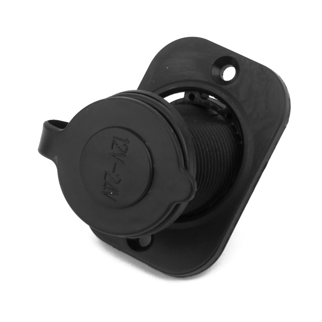 12-24V Motorcycle Waterproof  Lighter Socket Power Outlet Plug