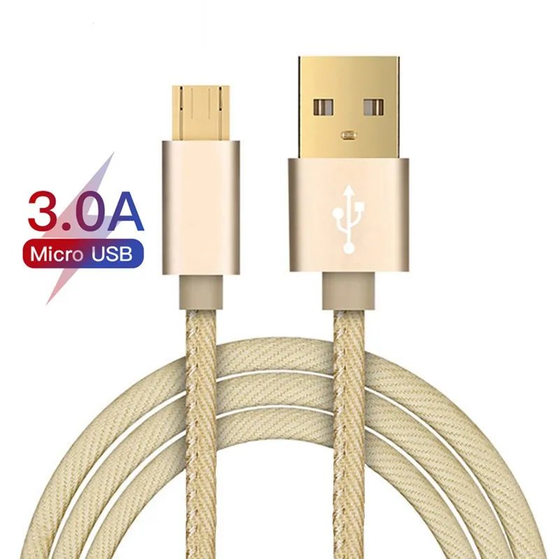 

Good 1.2m/1.8m 3A Micro USB Cable Fast Data Sync Charging Cable For Samsung Huawei Xiaomi LG Andriod Microusb Mobile Phone Cable