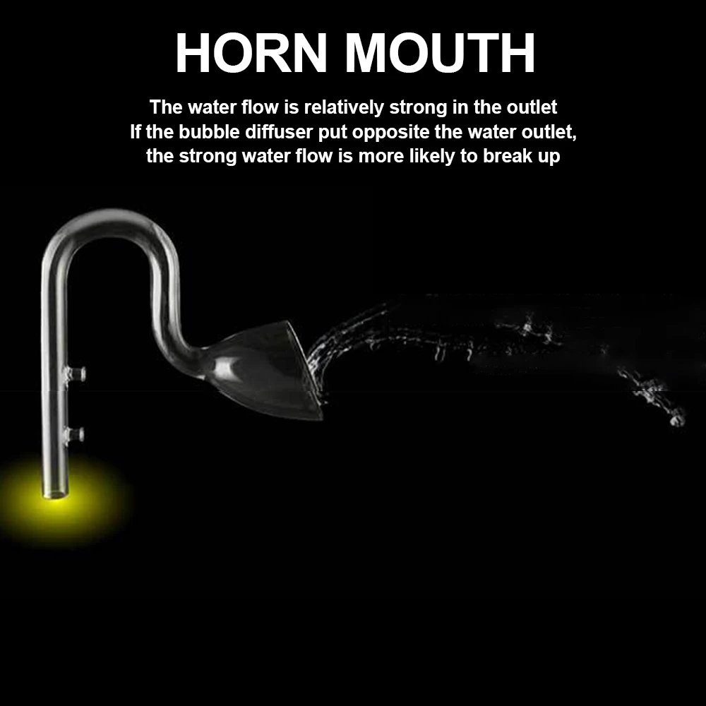 Стеклянная трубка для аквариума 13 мм 17 мм фильтр HOutflow стеклянная трубка