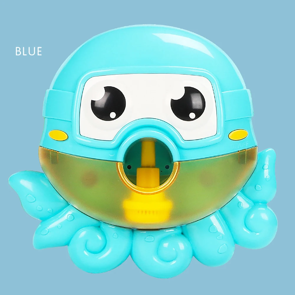 Lovely Octopus Shape Bubble Blower Machine Music Baby Tub Bath Baby Kids Toy New