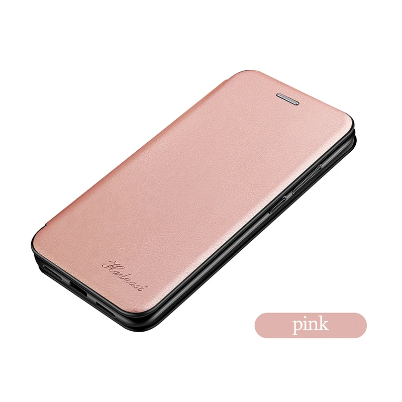 pink Кожаный чехол-книжка для samsung a10, a20, a30, a40, a50, a70, s8, s9, s10 plus, note 10, pro, на sumsung, s, 8, 9, чехол-кошелек, чехлы - Цвет: pink