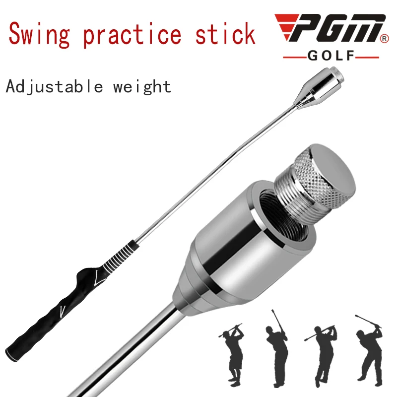 Recommended by the coach! PGM Golf Swing Sticks Beginner Swing Trainer Weight Adjustable Shaft Bend Hand Grip Practice Supplies