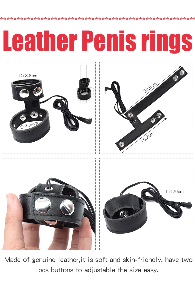 Electric Shock High Performace Host Electro Shock Penis Ring Electrical Stimulation Massage Cock Ring Sex Toys For Men Gay electro sex toys electric sex toys penis rings