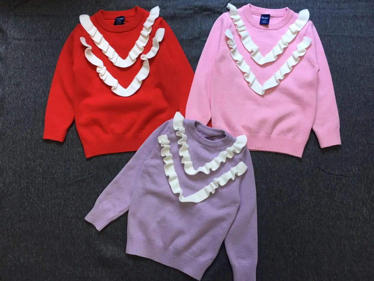 

2017 Hot Sales-Childrenswear Spring And Autumn Girls Cat Sweater Double Layer Thick Coat Sweater Factory Wholesale