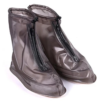 

1 Pair Waterproof Reusable Shoe Cover Unisex Anti Dust Rain Boots Indoor Outdoor Protection Non Slip Thick Hiking Cycling Device