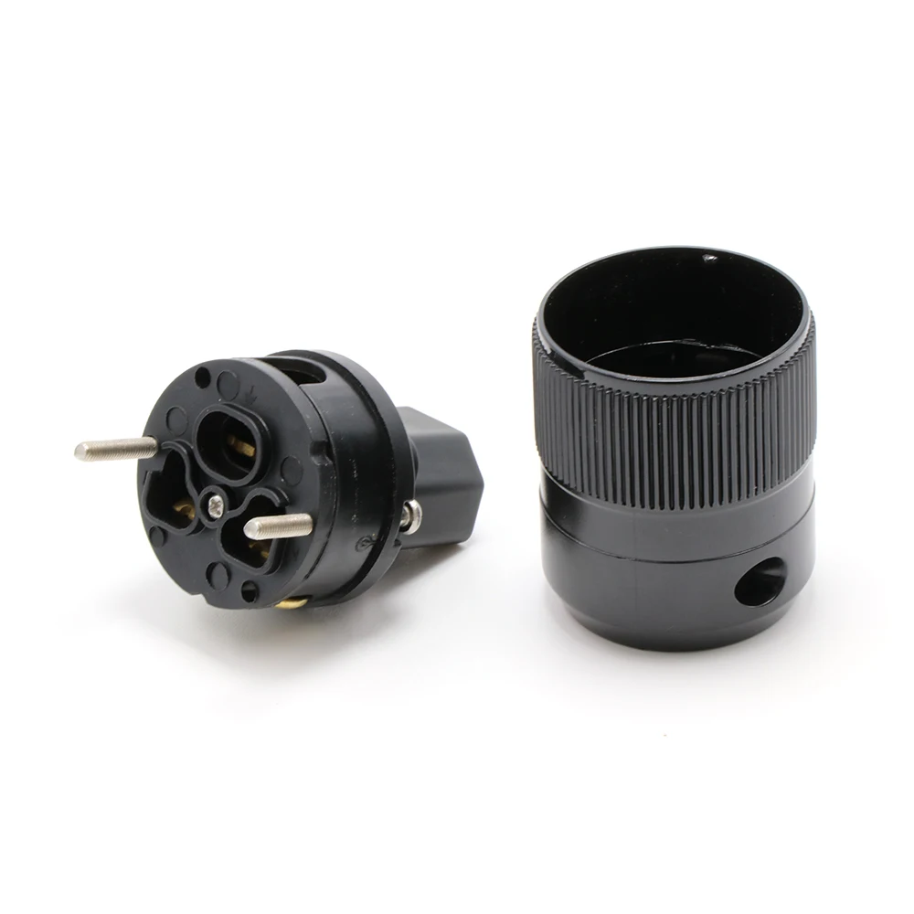 Высокое качество P-078E 24K позолоченный Schuko AC Разъем питания+ C-078 IEC разъем питания