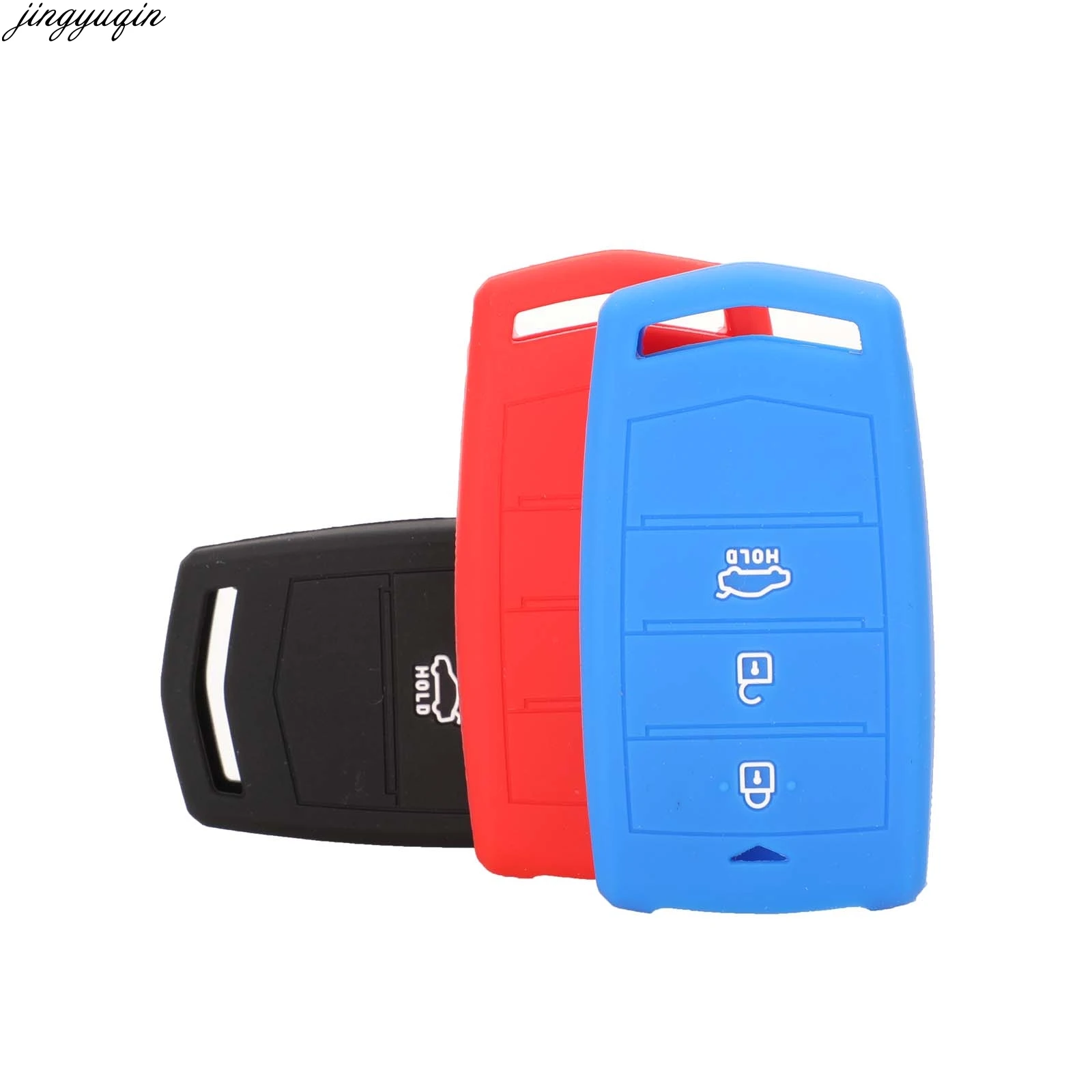 3 кнопки силиконовый Флип складной чехол для ключей hyundai Genesis Smart Key Cover защитный