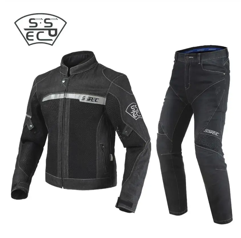 Летняя куртка для мотоцикла джинсы брюки черные мужские тонкие джинсовые ткани Мужские дышащие мотоциклетные куртки из сетчатого материала