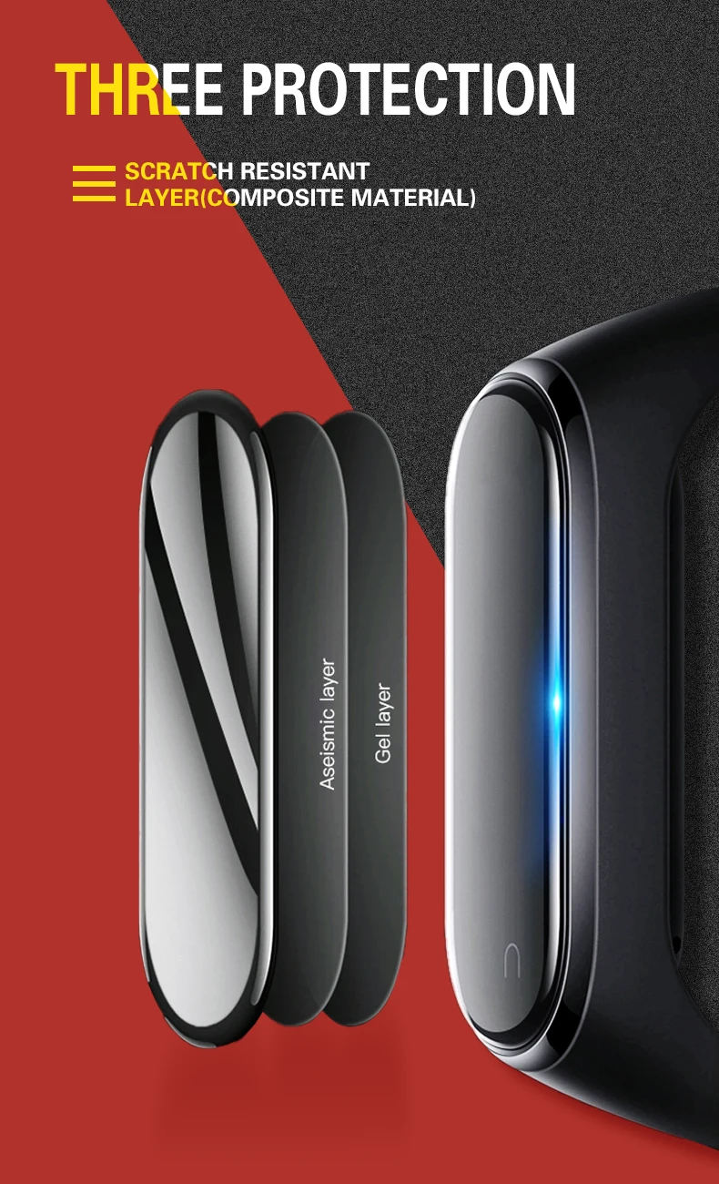 IONCT Защитная пленка для Xiaomi Mi Band 4 NFC умный Браслет полноэкранная композитная пленка Mi Band 4 стекло
