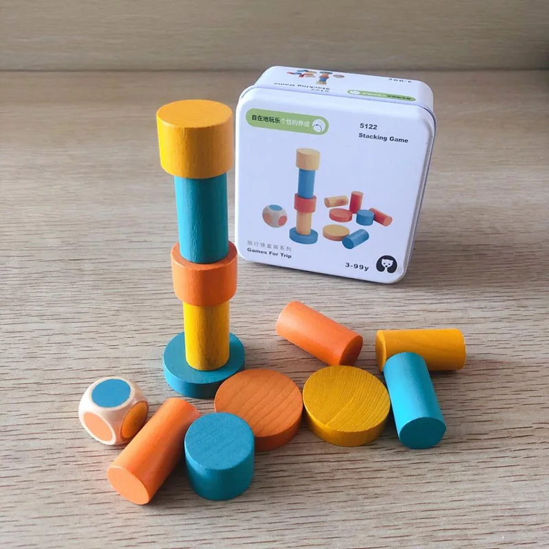 Монтессори Детские деревянные игрушки раннего развития для мальчика Когнитивная интерактивная игра путешествия железный ящик отрезная игрушка Подарки - Цвет: Style 7