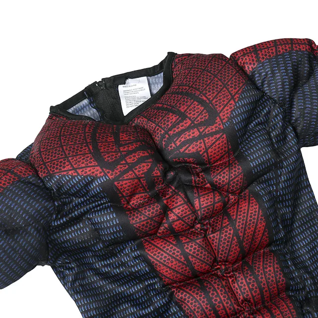 Spiderman Costume Movie Homecoming with Muscles for Kids 5