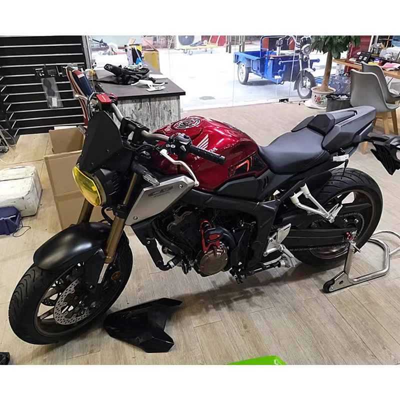 For Honda 2019-2020 CBR650R CB650R Rear Tail Cover Fairing Cowl Motorcycle Accessories Rear Seat Cover With Rubber Pad (6)