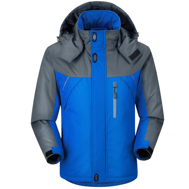Новая лыжная куртка, мужской лыжный костюм, теплый лыжный костюм для сноубординга, зимняя уличная флисовая Толстая ветрозащитная спортивная одежда с капюшоном
