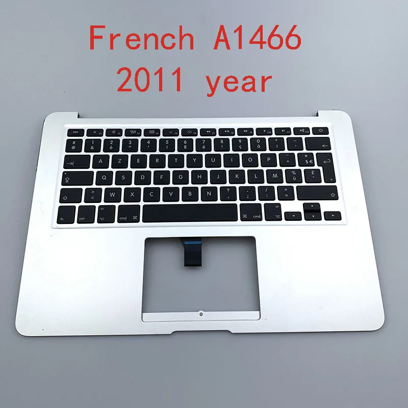 Б/у A1466 A1465 Топ чехол для Macbook 1" Топ чехол с Великобритании арабский французский Турция Бельгия клавиатура+ Топ чехол+ Подсветка - Цвет: French