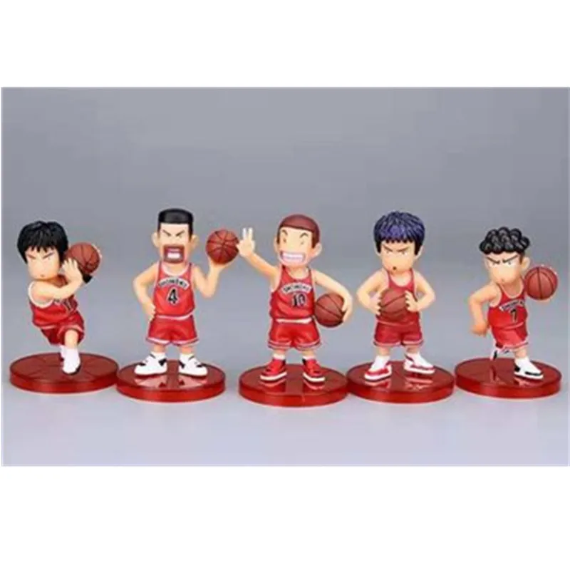 5 шт./компл. SLAM DUNK Shohoku баскетбольный игрок Аниме Кукла ханамичи сакураги рукава