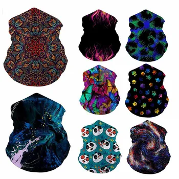 

Beach Towel Facemask Adult Face Maskswashable And Reusable Fashion Printed Maske Breathable Sports Cycling Face Maskes Cloth