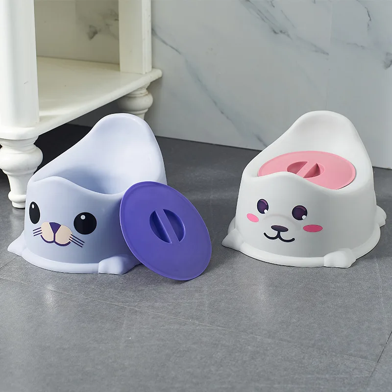 Orinal con asiento de entrenamiento para bebé, orinal con respaldo, olla portátil para niño, inodoro para bebé, olla de carretera bonita para orinal para niños, taburete
