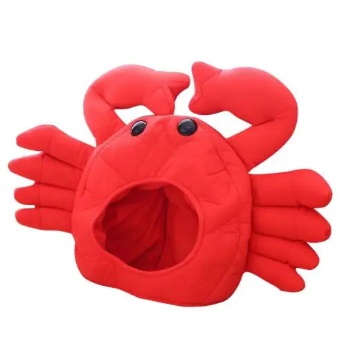 Прекрасный Taiyaki форма краба хлопок ушанка шапочка шапка костюм партии поставки шляпы аксессуары модные популярные шапки подарки игрушки - Цвет: Crab