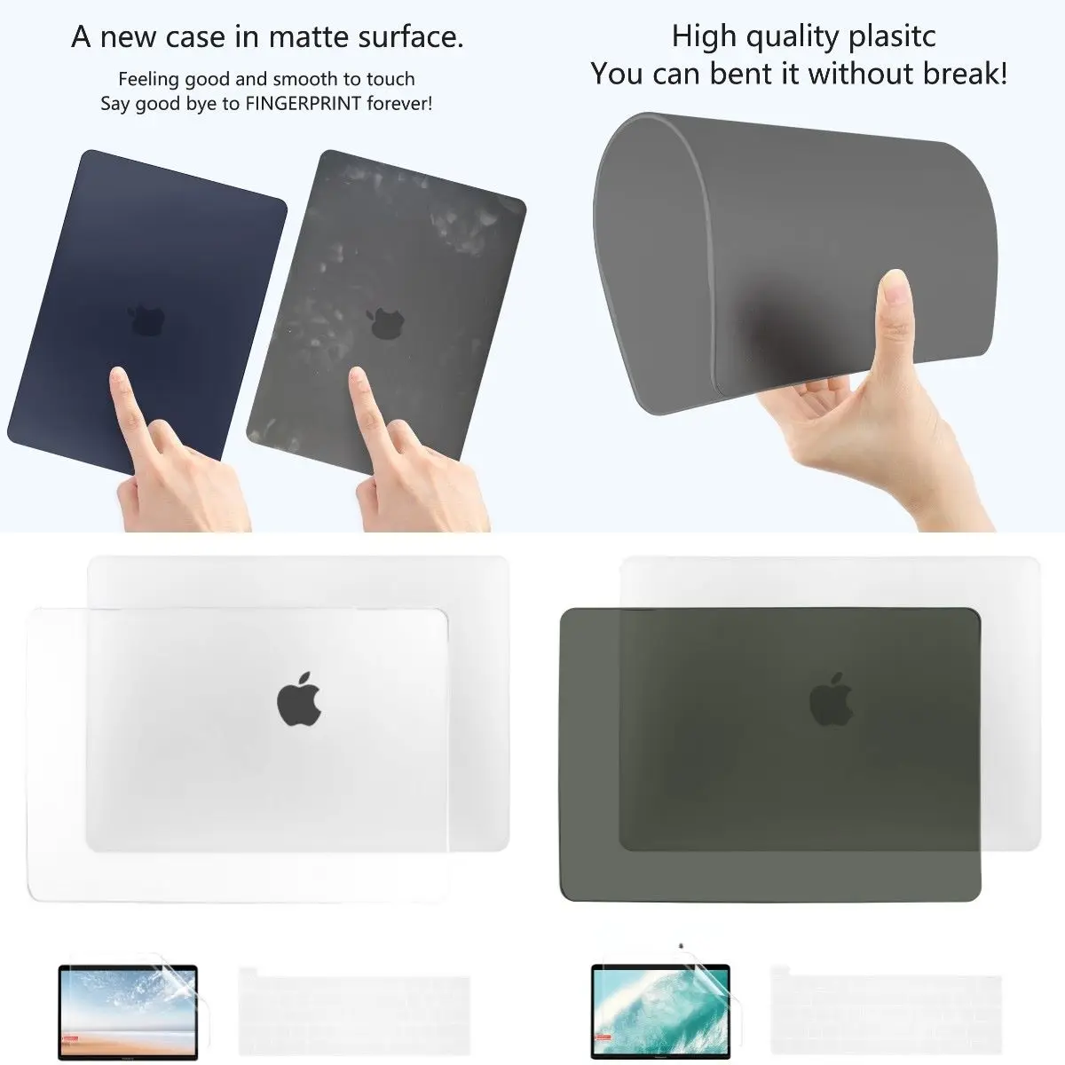 Custodia Per Laptop Ultra Sottile Per Macbook Air 13 2020 A2179 A1932 Touch Id Pro 13 A2289 A2159 A1706 A2338 M1 Pro 16 Pollici Cover