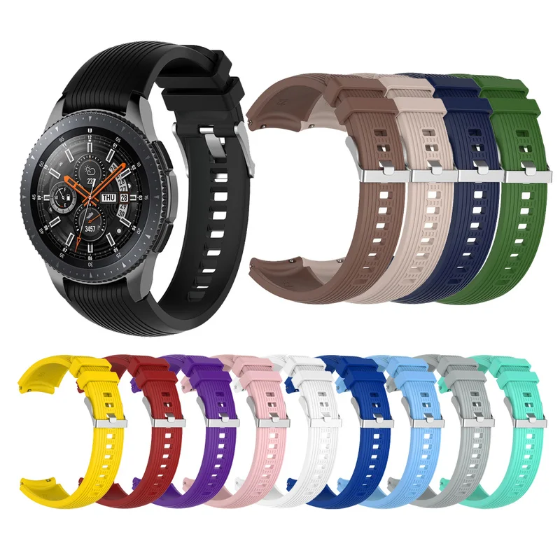 Силиконовый спортивный ремешок для Samsung Galaxy Watch SM R805 Galaxy/Fitbit Versa браслет 46