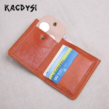 

Real Cowskin Soft Small Men Wallets Slim Bifold Money Cash Purse Simple Casual Carteira Mens Money Pocket Wallet Holder Hot Sale