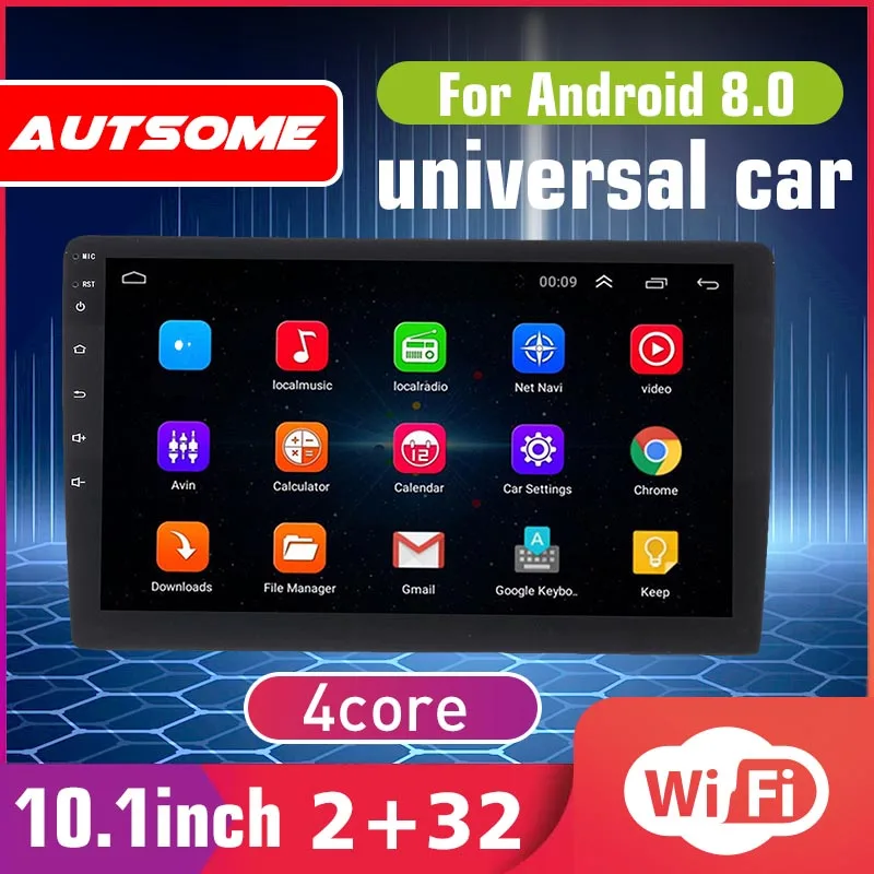 Android 8,0 32G Автомобильный Радио Видео MP5 плеер 10," HD gps Nav wifi Аудио bluetooth Quard Core Автомобильный мультимедийный плеер универсальный